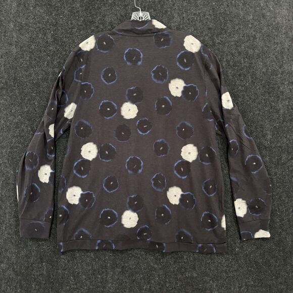 Municipal Pullover Mens XL Gray Blue White Floral Sport Utility Gear Half Zip - Picture 3 of 6